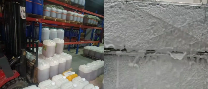 alkaline foam washer